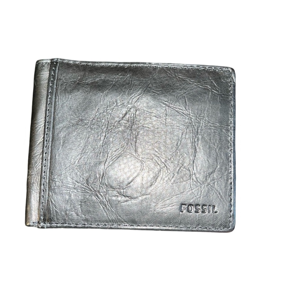 Fossil Men's Black Leather Wallet